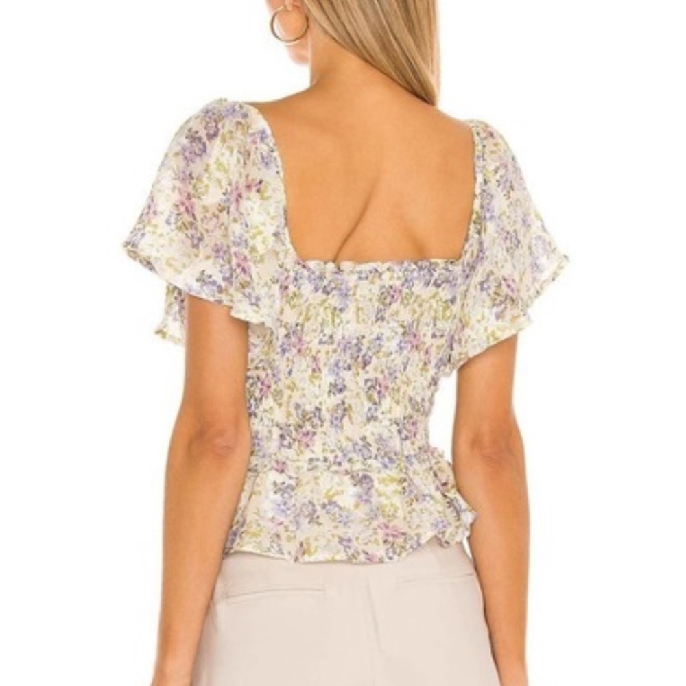 Astr The Label January Flutter Sleeve Top - image 2